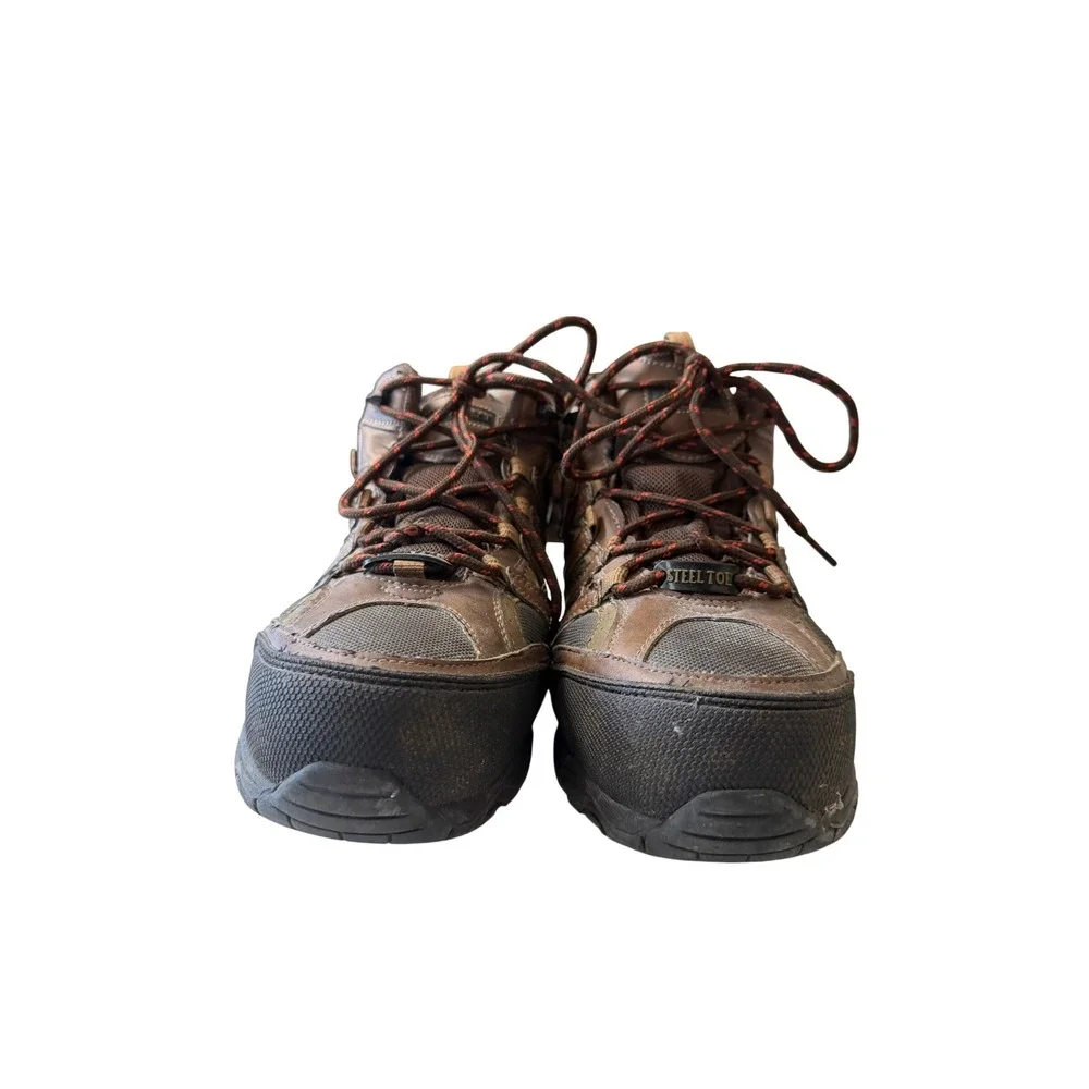 Rustler Advantage Steel Toe Work Boots Brown Leather Hiking Utility Mens 11.5